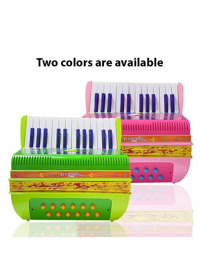 Generic Mini 24-key 12-bass Accordion ABS Material with Buckle Musical Instrument  - Image 4