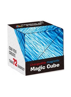 Bonita Magnetic Variety Rubik's Cube Magnetic Geometry Three Dimensional Building Block Decompression Educational Toy Deformation Puzzle Ocean Pattern  - Image 1