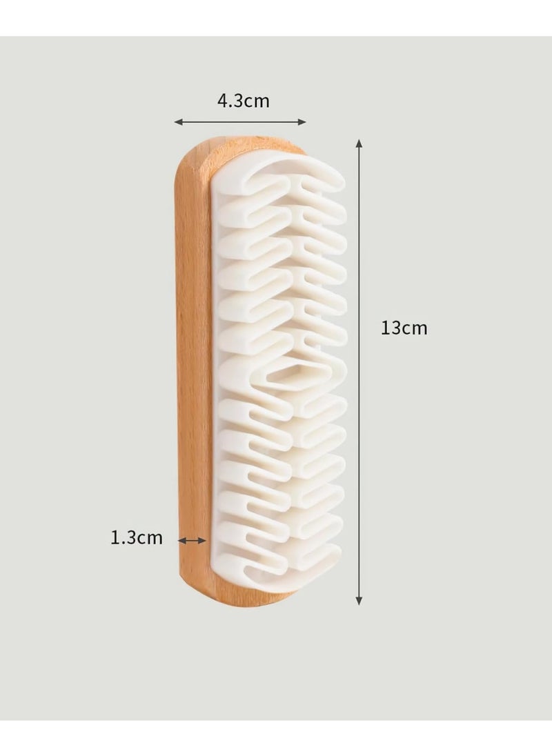 Meetion 1pc Crepe Suede Shoe Brush - Premium Nubuck Cleaner and Eraser Set, Complete Shoe Cleaning Bristle Brushes for Dress Shoes and Boot Care  - Image 2