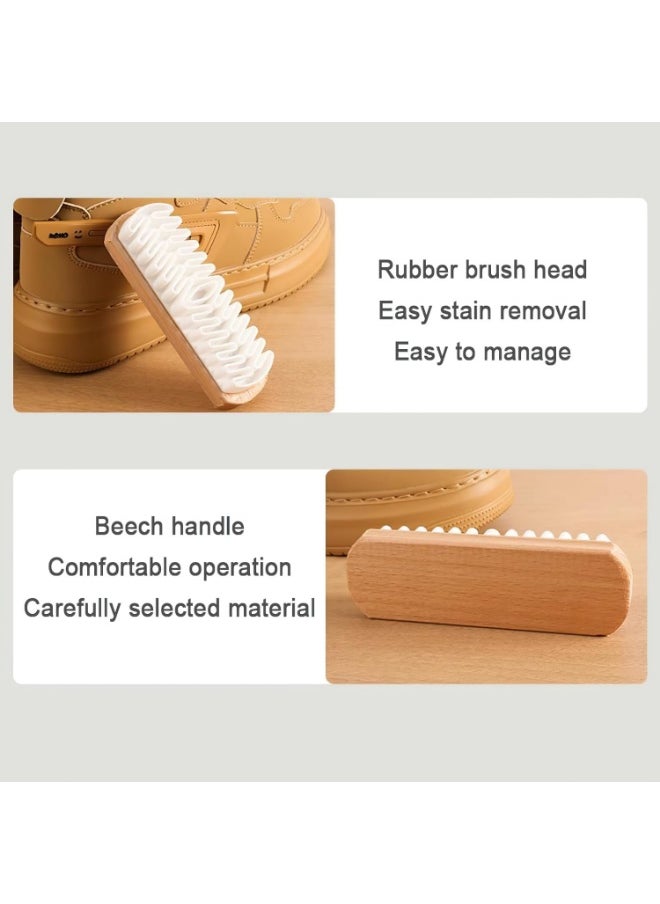 Meetion 1pc Crepe Suede Shoe Brush - Premium Nubuck Cleaner and Eraser Set, Complete Shoe Cleaning Bristle Brushes for Dress Shoes and Boot Care  - Image 5