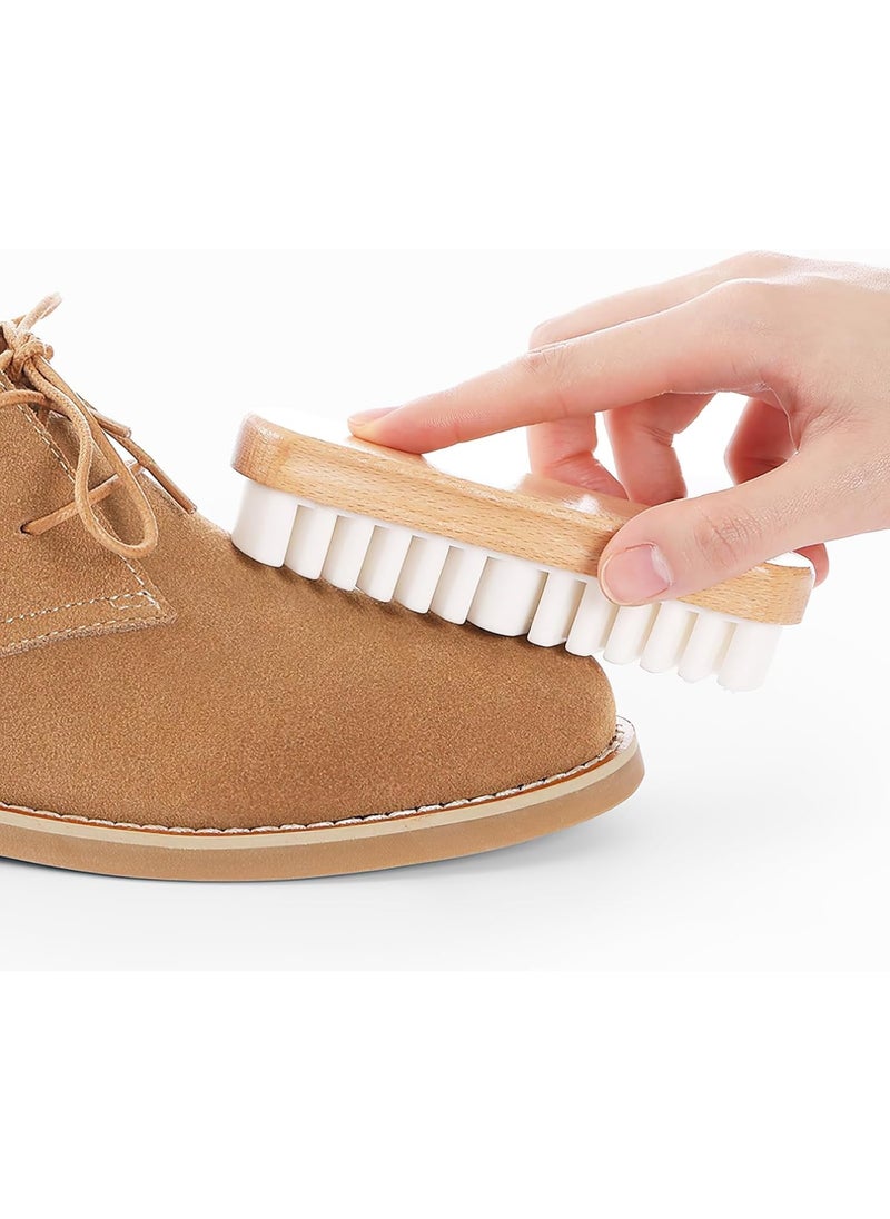 Meetion 1pc Crepe Suede Shoe Brush - Premium Nubuck Cleaner and Eraser Set, Complete Shoe Cleaning Bristle Brushes for Dress Shoes and Boot Care  - Image 4