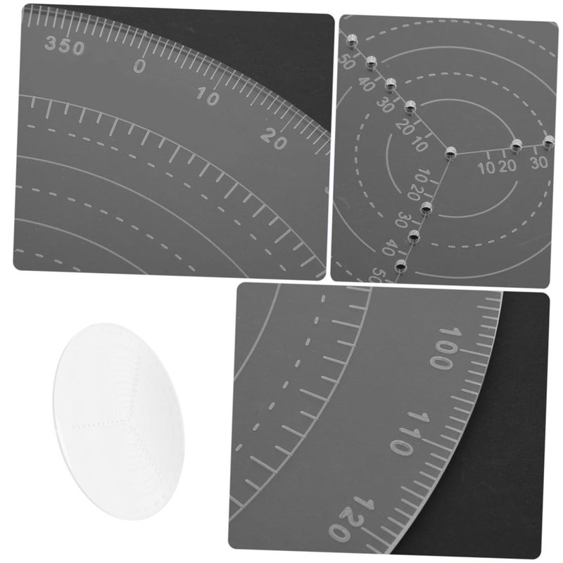 DOITOOL Woodworking Center Compass Tool Acrylic Diameter Gauge for Turning Projects Precision Marking and Measuring for Woodturning Enthusiasts - Image 3