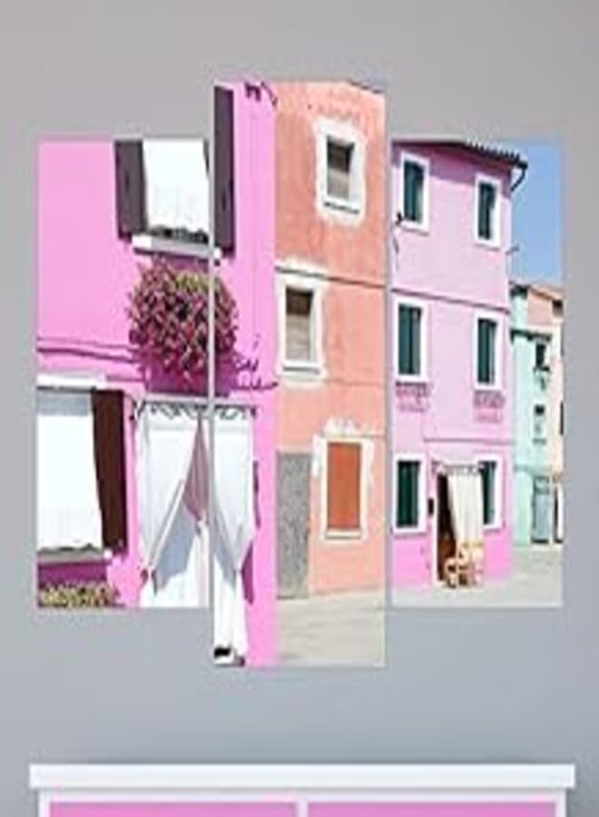 Decorative sticker of three board -The life in pink (60x50cm) 