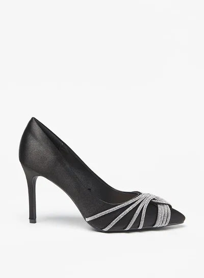 فلورا بيلا من شو إكسبرس Women's Embellished Slip-On Pumps With Stiletto Heels
