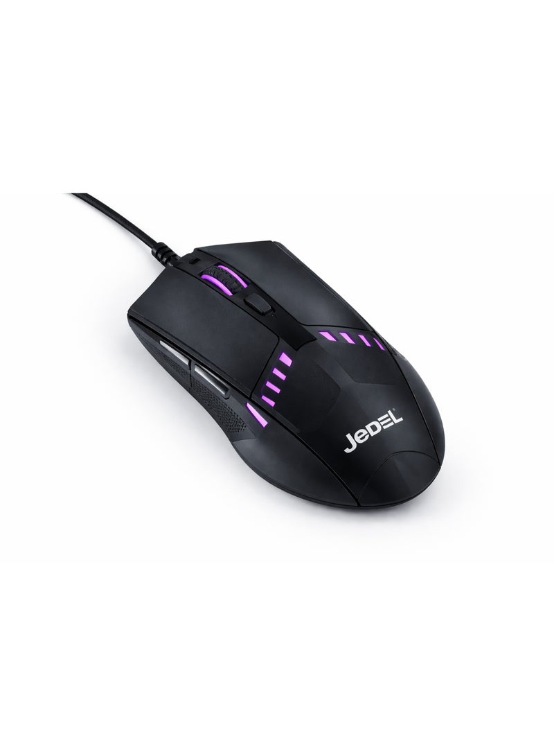 جي ديل مجموعة ألعاب JEDEL CP-09 4 في 1: لوحة مفاتيح، ماوس، سماعة رأس، وسادة ماوس - Image 4