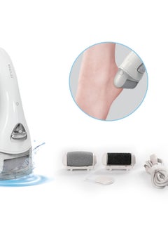 JEVMA Electric Hard Skin Remover Foot Callus Remover Electric Foot File Rechargeable Dead Skin Remover for Feet Electric Pedicure Kit Proffessinal Feet Care with 3 Roller Heads  - Image 2