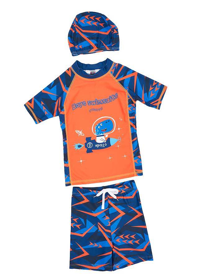 babyqlo Space Dino 3 Pc Swim Set Boys - Image 1