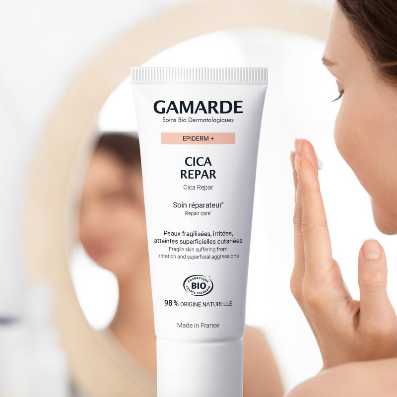 Gamarde Cica Repair - Natural Origin Face Moisturizer - Fragrance-Free for Fragile and Damaged Skin - for Adults and Children 3 Plus - 1.41 oz - Image 2