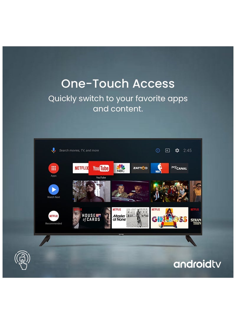 STAR TRACK - 65" 4K Smart TV | Android 14, Ultra HD, Netflix, YouTube, Miracast, Bezel less, Satellite receiver, STAR TRACK - Image 1