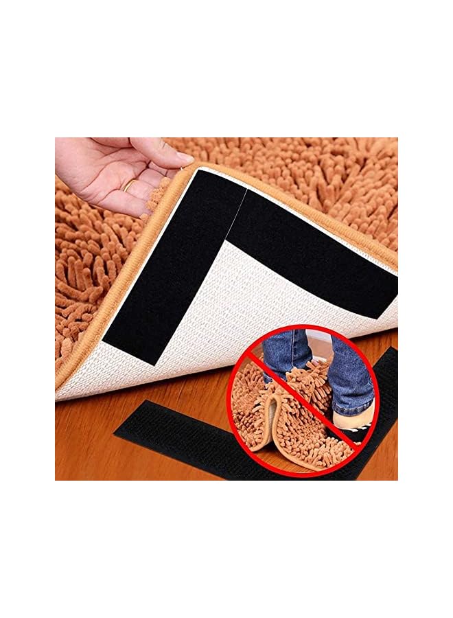 PROMASS Self-Adhesive Hook and Loop Strips Tape Roll, Black Heavy Double Sided Sticky Duty Strips Industrial Strength Sticky Fastener Interlocking Fastener for Household Kitchen School Office, 1M, Set of 2 - Image 4