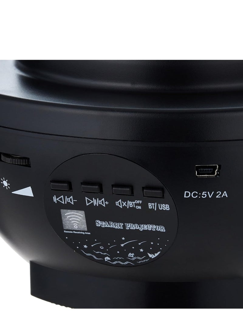 ELTRAZONE Star Light Projector LED Night Light – 2-in-1 Starry & Ocean Wave with Remote Control, 10 Color Changing Music Player, Bluetooth, Dimmable – Perfect for Kids & Adults, Relaxation, and Sleep – Black DB-316 - Image 4