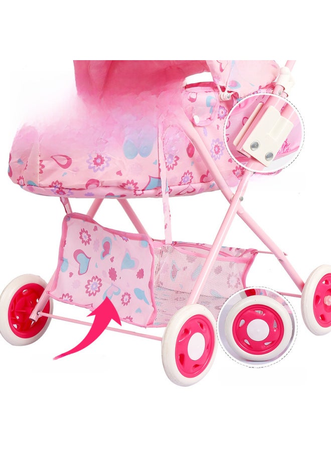 Large Toy Cart Baby Thickened Cart With Doll Play House Toy Girls Children's Kindergarten-Color:56cm Single Layer Cart - Image 5