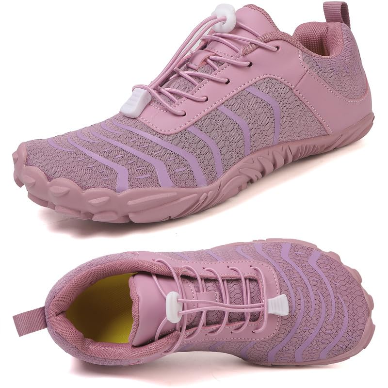 MIFAWA Barefoot Shoes Men Women Minimalist Shoes Zero Drop Workout Cross-Trainer Hiking Water Wide Toe Box Grounded Footwear Weightlifting Walking Purple - Image 1