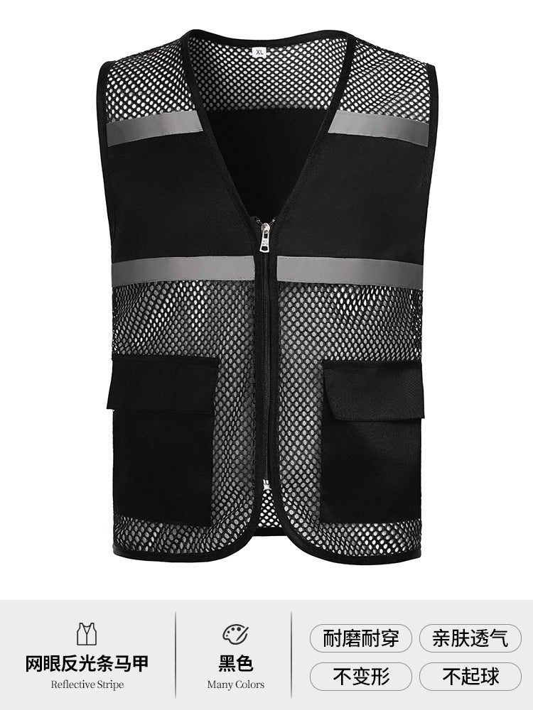 Multi-Pocket V-Neck Overalls Waistcoat Customized Volunteer Vest Printing Travel Pography Advertising Tooling Logo - Image 1