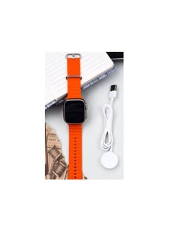 Generic Smart Watch for Men and Women T900 Ultra 2 Large NFC Bluetooth Calls Wireless Charging Touch Screen 2.2 Inch HD Orange  - Image 1