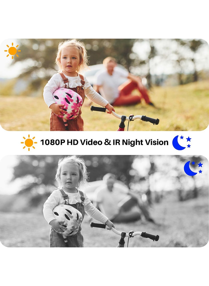 Sharpdo - 1080P Video Intercom Video Doorbell with WIFI Monitor HD Camera 4.3'' Colour Screen Display TUYA App Viewing Two-Way Audio PIR Motion Detection (Not Included Memory Card) - Image 1