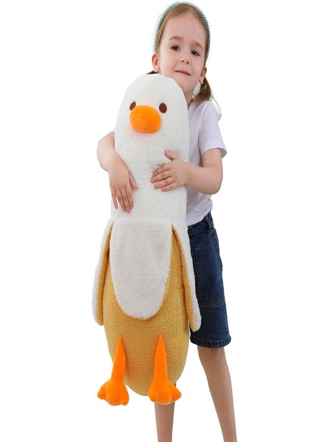OurHonor 19.6" Banana Duck Plush, Duck Stuffed Animal, Cute Banana Plushie Pillow Gift for Girls Boys Girlfriend Adults Kawaii Room Decor - Image 1