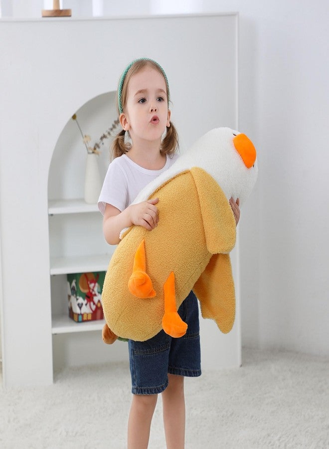 OurHonor 19.6" Banana Duck Plush, Duck Stuffed Animal, Cute Banana Plushie Pillow Gift for Girls Boys Girlfriend Adults Kawaii Room Decor - Image 4