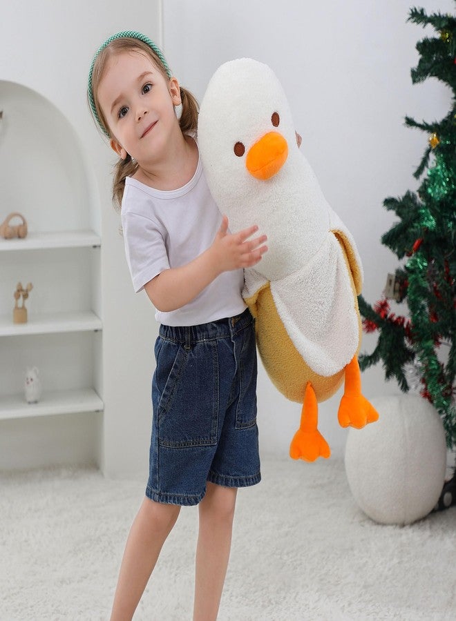 OurHonor 19.6" Banana Duck Plush, Duck Stuffed Animal, Cute Banana Plushie Pillow Gift for Girls Boys Girlfriend Adults Kawaii Room Decor - Image 5