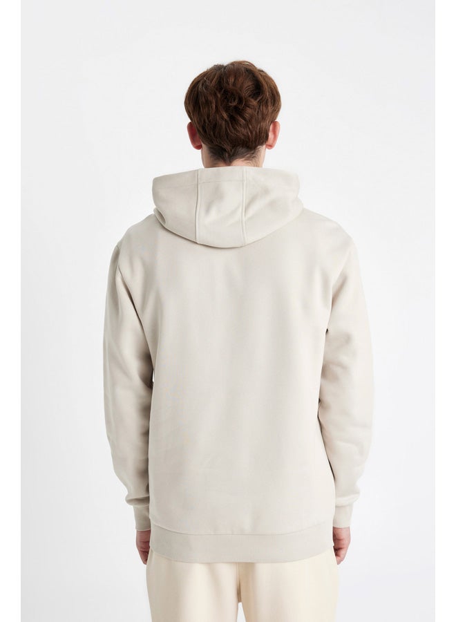DeFacto Man Knitted Regular Fit Hooded Long Sleeve Sweatshirt - Image 5