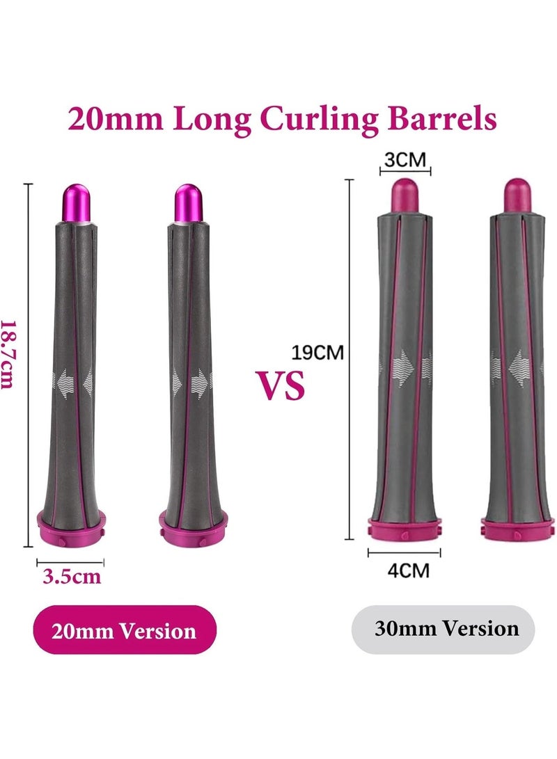 Trendiva 1 Pair 20mm/0.78 inch Long Curling Barrels Attachment for Dyson Airwrap Styler, Hair Curl Barrels Attachment Parts - Image 4