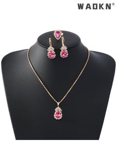 3 Pcs Jewelry Set With Necklace Ring and Earring Crystal Bridal Wedding Jewelry Set ,Jewellery Set for Women Ladies Gift for Girlfriend Wife Mother Bridesmaids Wedding Party Accessories - pzsku/Z8482221499137F0CCA86Z/45/_/1729216361/72a4bb7b-7a45-463a-91a6-f9437c315337