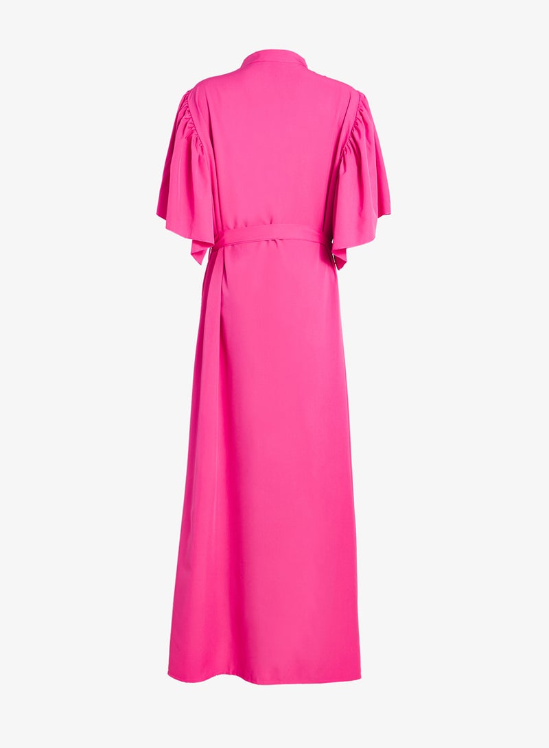 جينجر بلس فستان - بأزرار وأكمام مكشكشة - Image 3