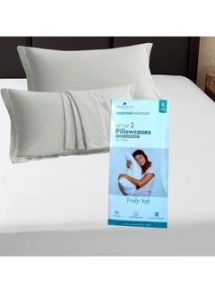 Donetella Microfiber Pillowcases 2-Pcs Soft Pillow Cover (50 x 75 CM) With Envelope Closure (Without Pillow Insert),Mercury  - Image 4