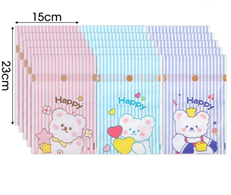 VRB Dec 20Pcs Return Gift Bags - Potli Bags, Return Gift Bags for Kids Birthday - Gift Packing Bags - Goodie Bag for Return gifts - goodie bags - gift pouches for return gifts - guddy bags for return gifts (20Pcs Happy Ribbon Bag) - Image 2