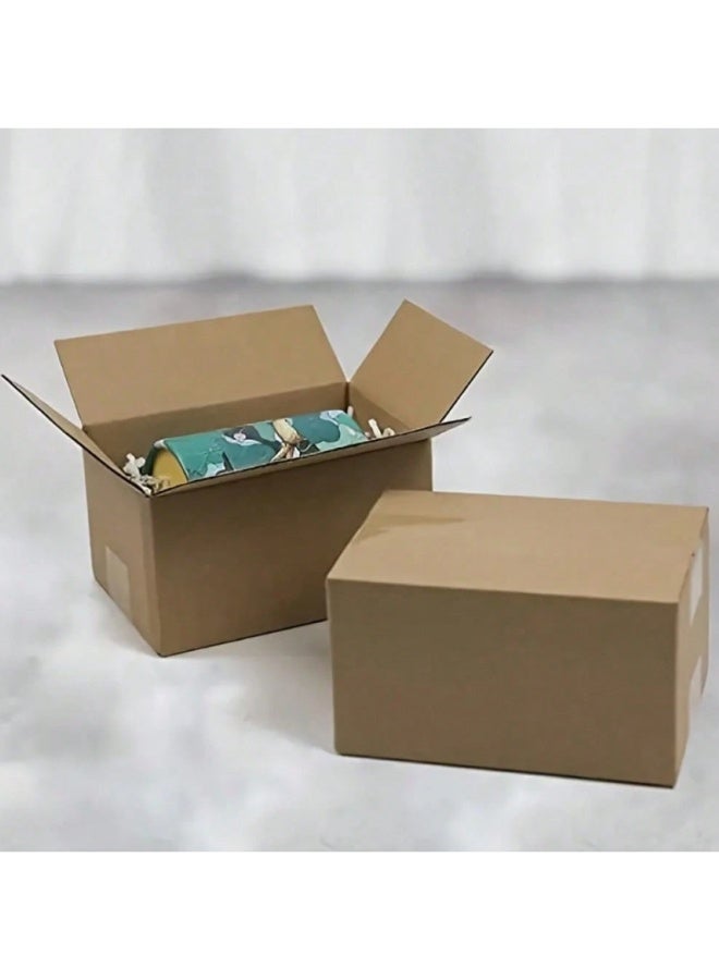Cartoon Pack of 5 Empty Cardboard Boxes (30 × 25 × 20 cm) – Ideal for Storage & Shipping, Carefully Packed in Protective Bubble Bags. - Image 2
