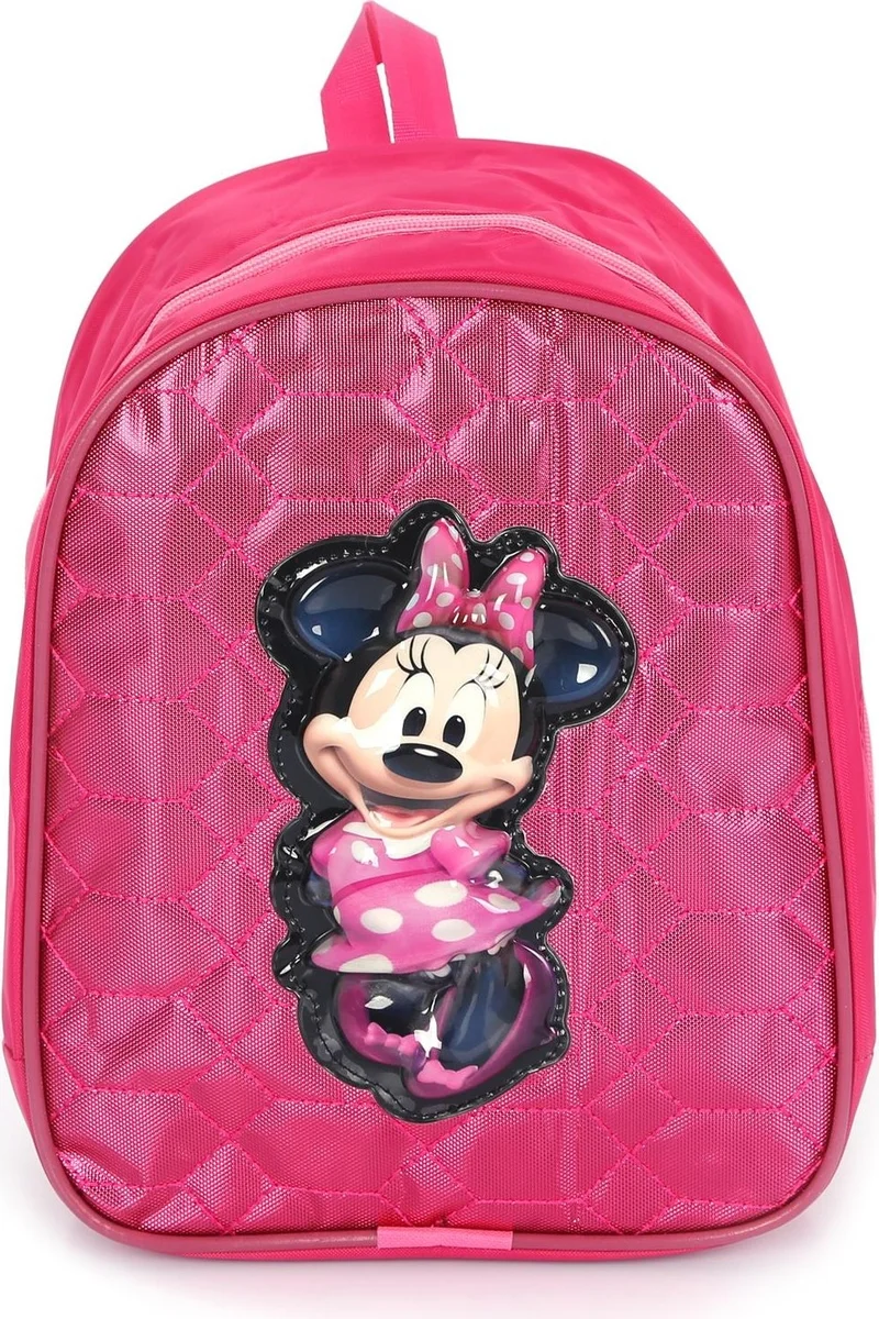 ماشو تريند Shiny Stitched Minnie Mouse Printed Kindergarten Bag Pink