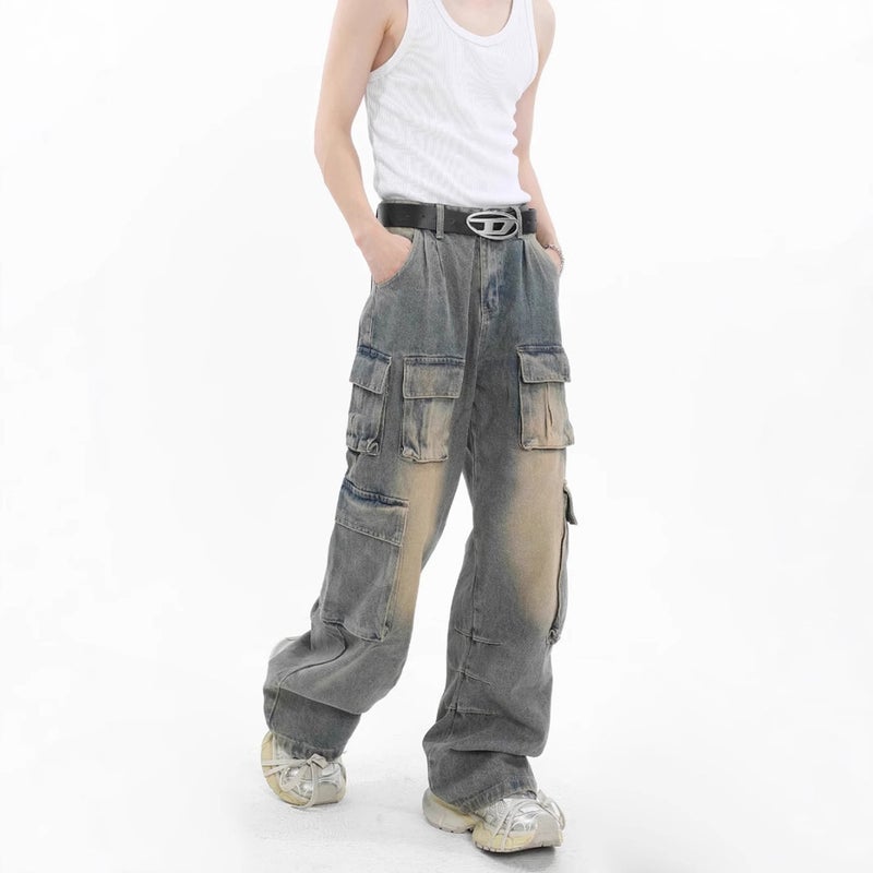 Unisex Casual Daily Denim Jeans - Image 3