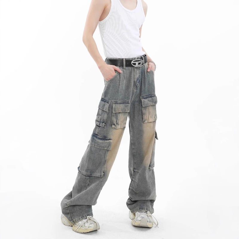 Unisex Casual Daily Denim Jeans - Image 4