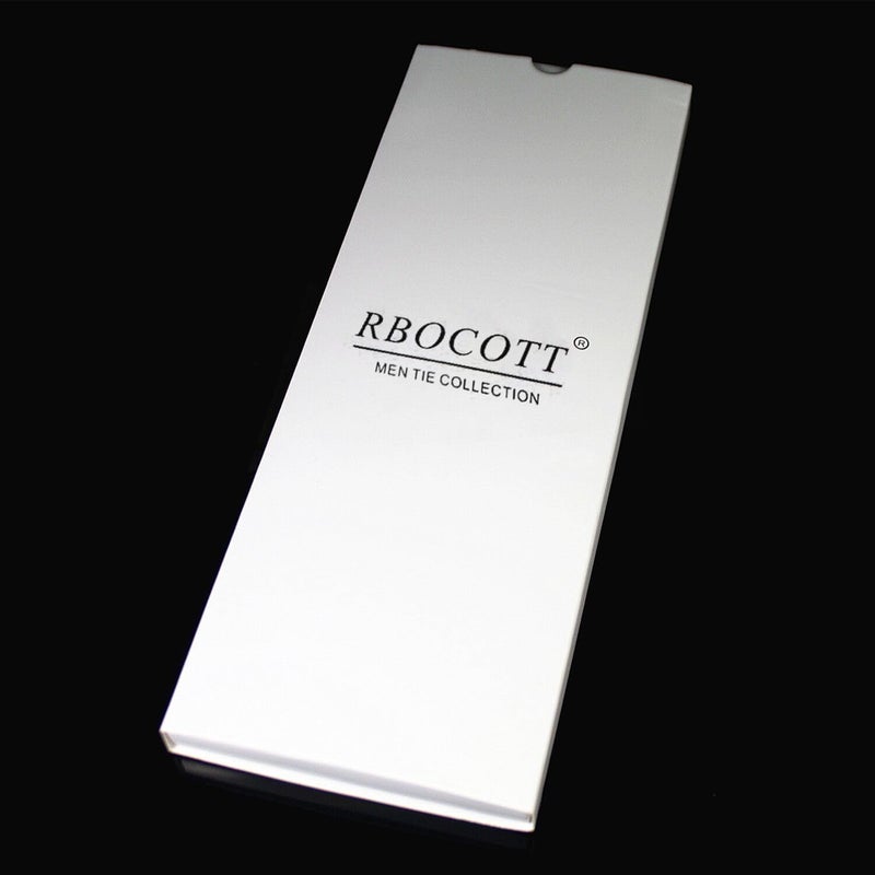 RBOCOTT Solid Color Tie Formal Necktie for Men - Image 3