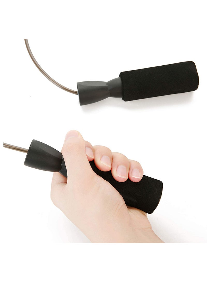 SOLARAE Jump Ropes for Fitness 9.8ft Tangle-free Skipping Rope with Steel Wire and Ball Bearings Speed Jumping Boxing Cardio Endurance Lose Weight Burn Calories Indoor Gym - Image 4