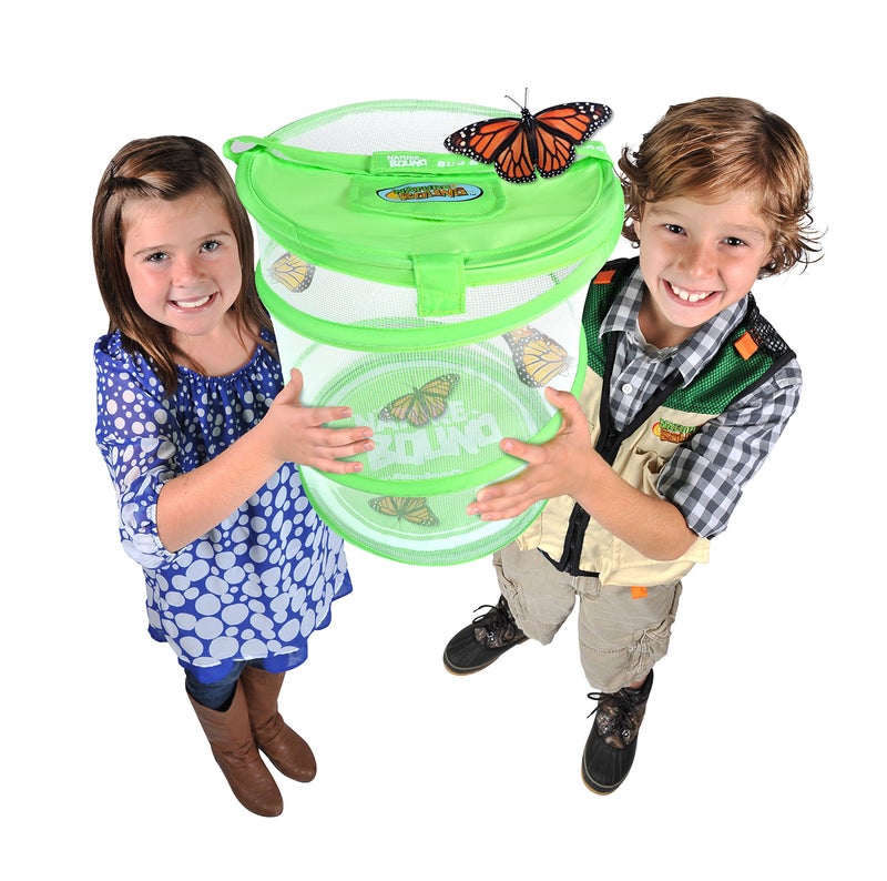 Nature Bound Butterfly Growing Kit - Live Caterpillar to Butterfly Project for Kids - Includes Voucher for Caterpillars, Green Pop-Up Enclosure, and STEM Learning Guide (Original Design) - Image 3