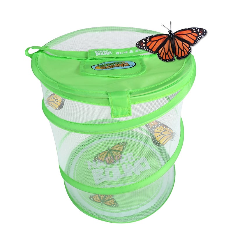 Nature Bound Butterfly Growing Kit - Live Caterpillar to Butterfly Project for Kids - Includes Voucher for Caterpillars, Green Pop-Up Enclosure, and STEM Learning Guide (Original Design) - Image 2