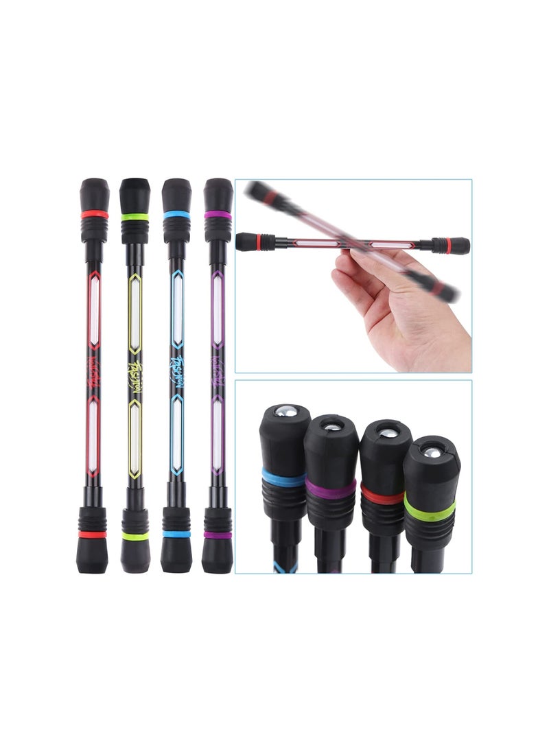 KASTWAVE - Spinning Pens 12 Pcs Writable Rolling Finger Pen Printing Spinning Rotating Pen Non-Slip Coated Mod with Weighted for Gaming Student Office Supplies Black Ink Student Relieve Stress (0.5 mm） - Image 1