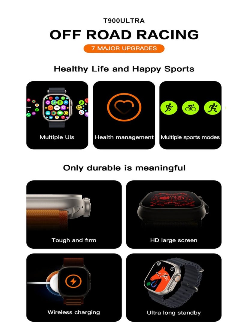 AROAQ T900 Ultra Wireless Charging New Features Super Fast Latest Smart Watch - Image 4