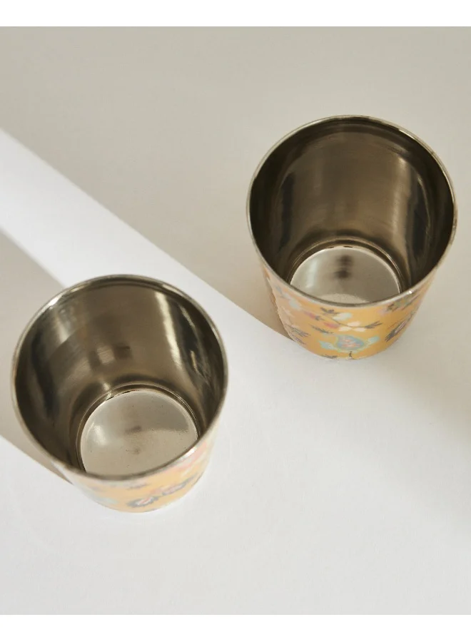 Chumbak Pixel Paisley Tumbler Set Small, 250ml