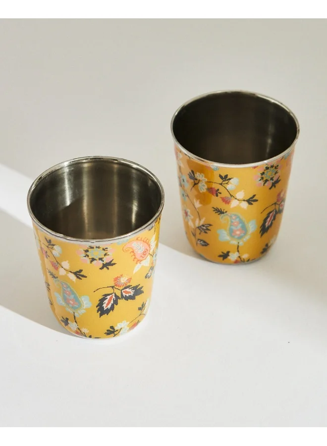 Chumbak Pixel Paisley Tumbler Set Small, 250ml