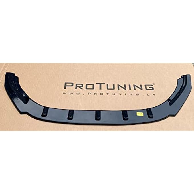 ProTuning Black Gloss Performance Front Bumper Lower Splitter Lip Skirt for GOLF 7 R-line 13-16 - Image 2