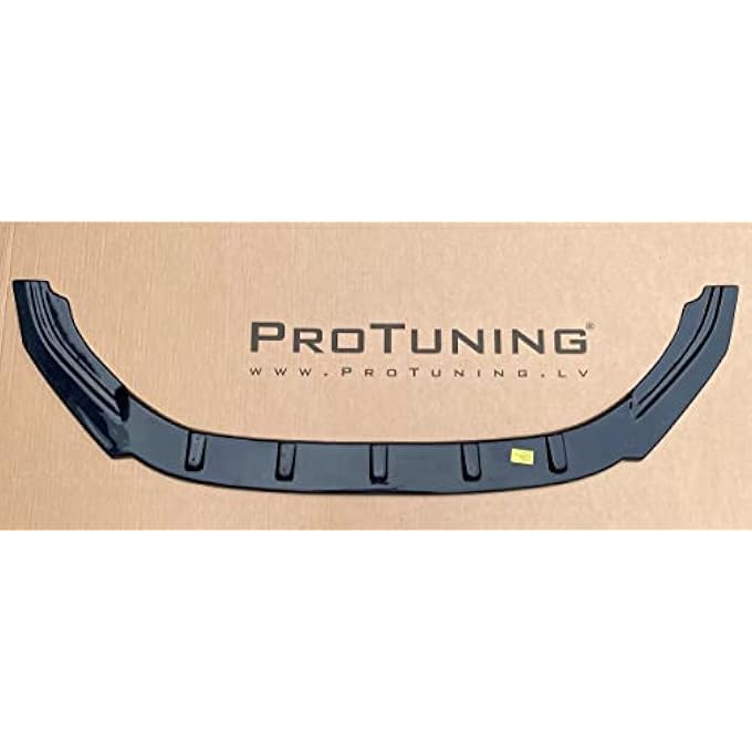 ProTuning Black Gloss Performance Front Bumper Lower Splitter Lip Skirt for GOLF 7 R-line 13-16 - Image 1