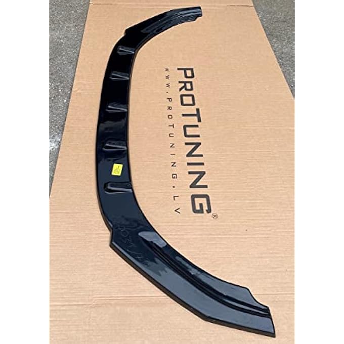ProTuning Black Gloss Performance Front Bumper Lower Splitter Lip Skirt for GOLF 7 R-line 13-16 - Image 3