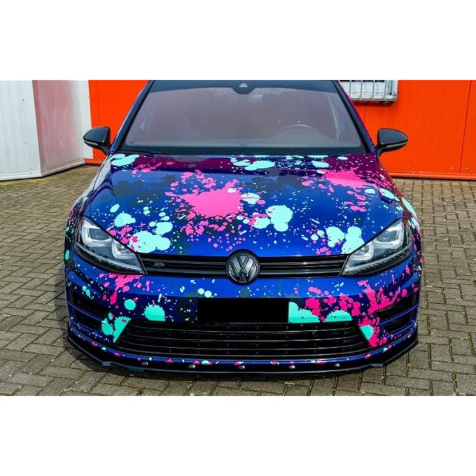 ProTuning Black Gloss Performance Front Bumper Lower Splitter Lip Skirt for GOLF 7 R-line 13-16 - Image 5