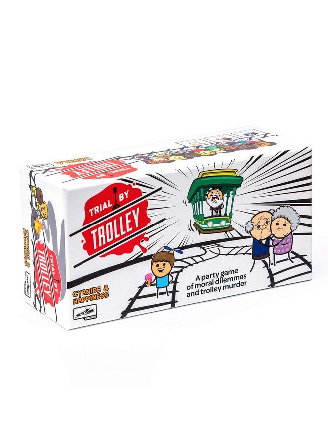 Skybound Trial by Trolley: an Adult Card Game of Moral Dilemmas and Murder | Party Game Games and Cyanide and Happiness | 3-13 Players, Ages 18 and Up - Image 1