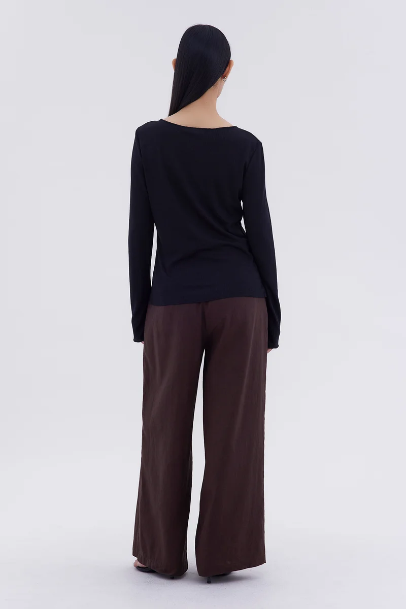 ذا اديتورز ماركت Amoret Sheer Relaxed Top