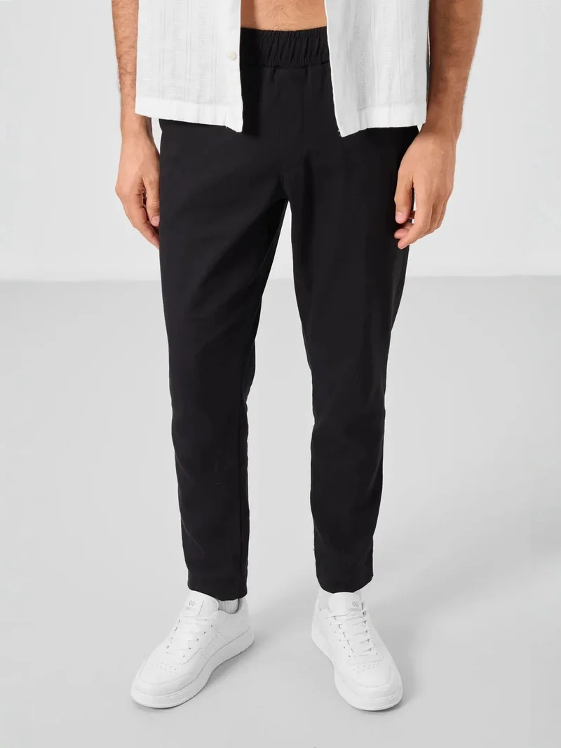 تومي لايف TOMMY Men's Straight-Leg Gabardine Chinos