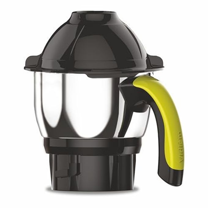 VIDIEM Eva Citron Mixer Grinder 650W with 3 Jars (1.5L, 0.75L, 0.4L) | ARIA Cool Tec Motor | Self-Locking Jars | Dynamically Balanced Blades | 5-Year Motor Warranty | Green - Image 2