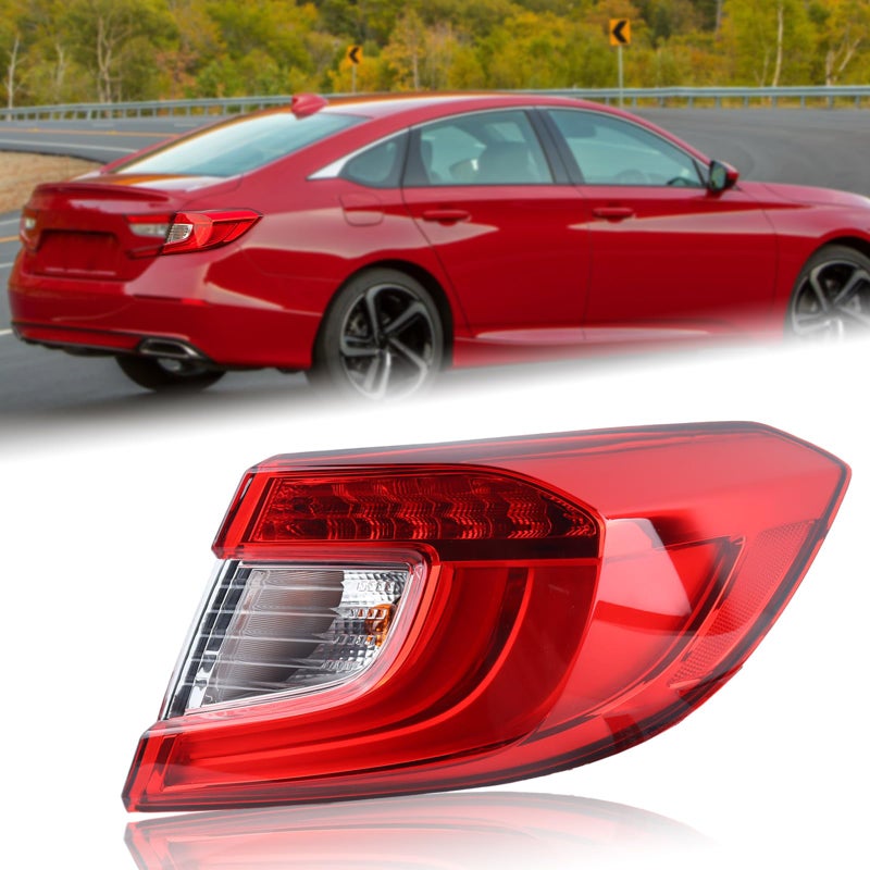 Duolctrams LED Tail Light Rear Lamp Assembly Compatible for 20182022 Honda Accord Sedan Right Passenger Side 33500TVAA01 HO2805118
